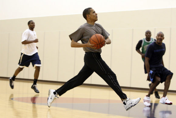 President Barack Obama--Played on Punahou High School Champion basketball team in Honolulu