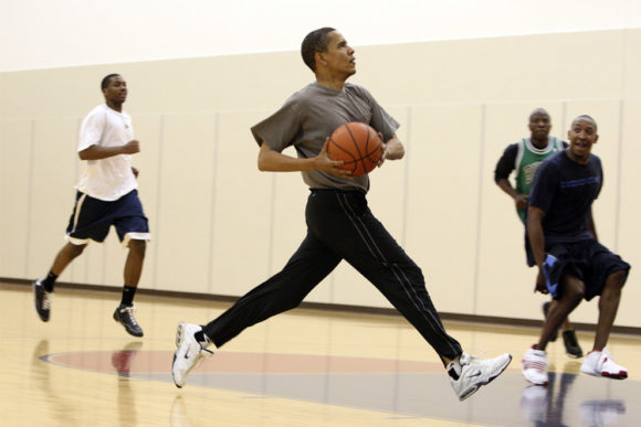 Barack Obama President Barack Obama--Played on Punahou High School Champion basketball team in Honolulu