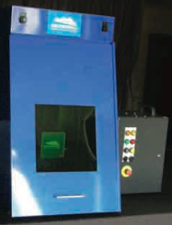 A tabletop laser marking system.