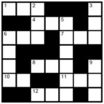 Crossword by Myles Mellor