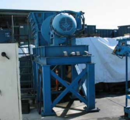 A hammer mill. 